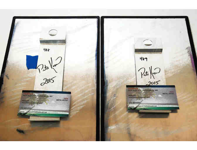 PETE KOZA Palm Trees Metal Art Set