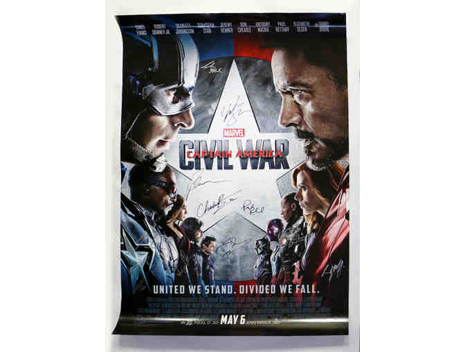 CAPTAIN AMERICA CIVIL WAR - Cast Signed Movie Poster