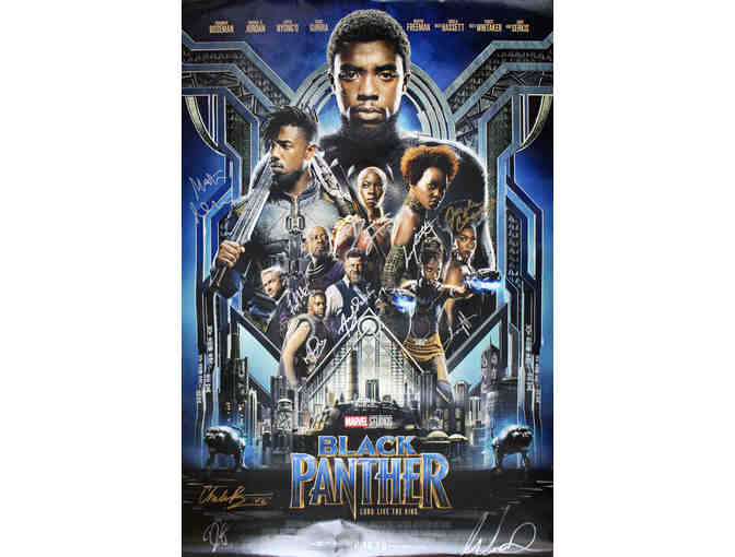 BLACK PANTHER - Cast Signed Movie Poster