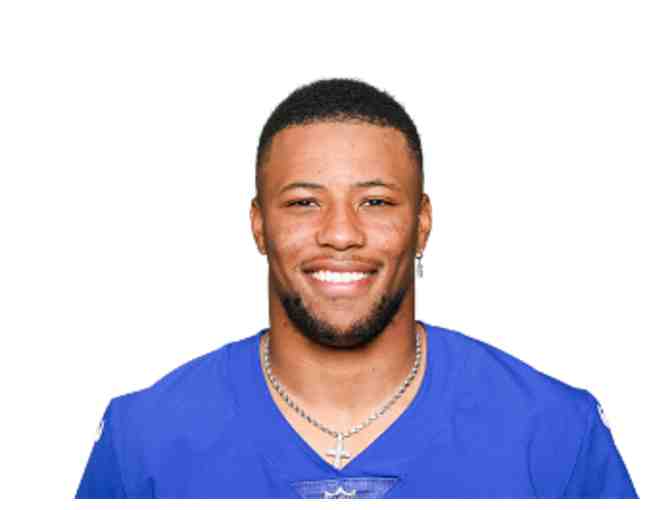 Autographed Poster of Giants Running Back Saquon Barkley