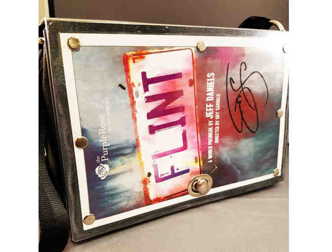 Jeff Daniels Signed 'Flint' Playbill Purse