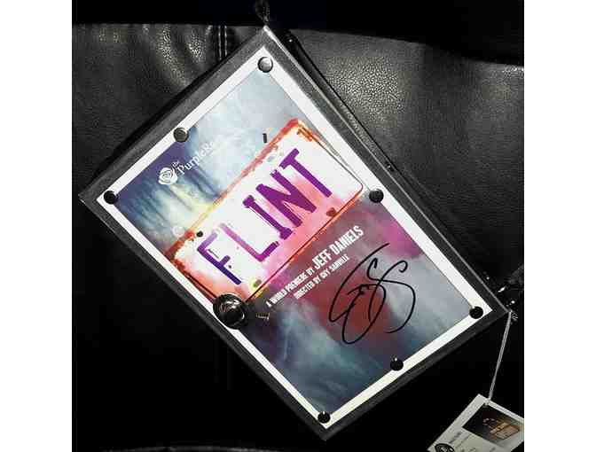 Jeff Daniels Signed 'Flint' Playbill Purse