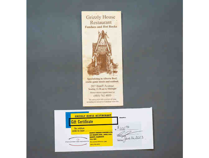 $100 Gift Certificate to Banff Grizzly House - Photo 1