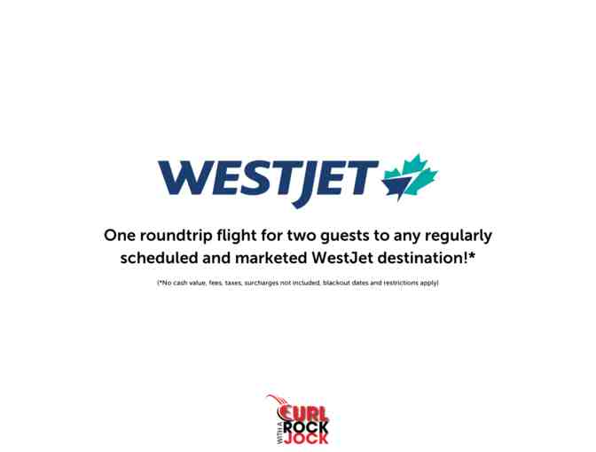 WestJet Round Trip Airfare for 2 People and Luggage Set
