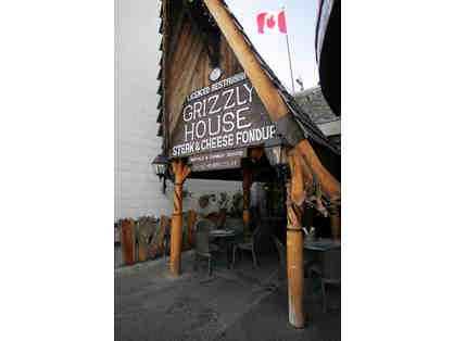 Gift Certificate to the Banff Grizzly House