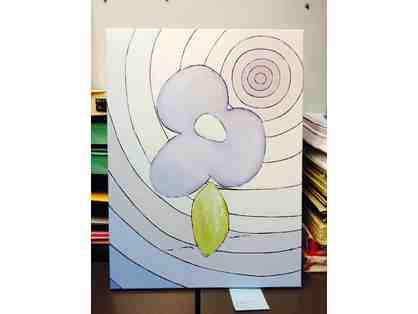 Spiral Poppy II Painting from BAMA Galleries (Hoboken, NJ)