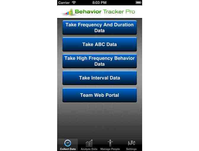 Behavior Tracker Pro for iPhone, iPod Touch, and iPad (1  license)