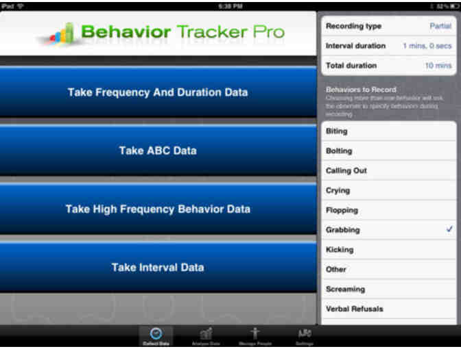 Behavior Tracker Pro for iPhone, iPod Touch, and iPad (5  licenses)