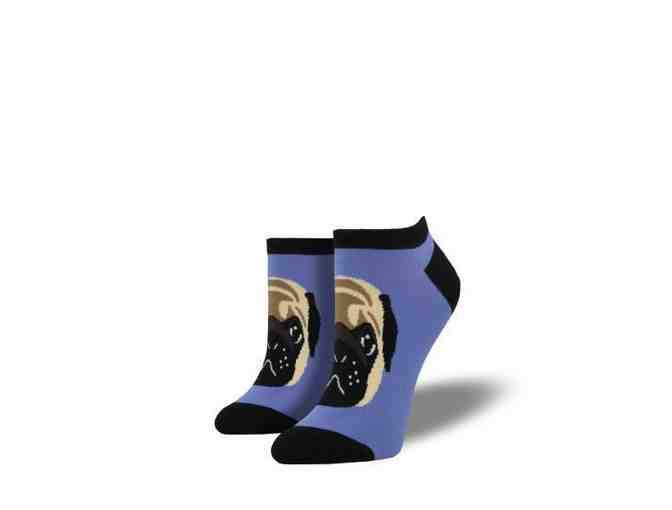 Novelty Socks - 'Pug Lyfe' - Fits Women's Shoe Size 5-10.5