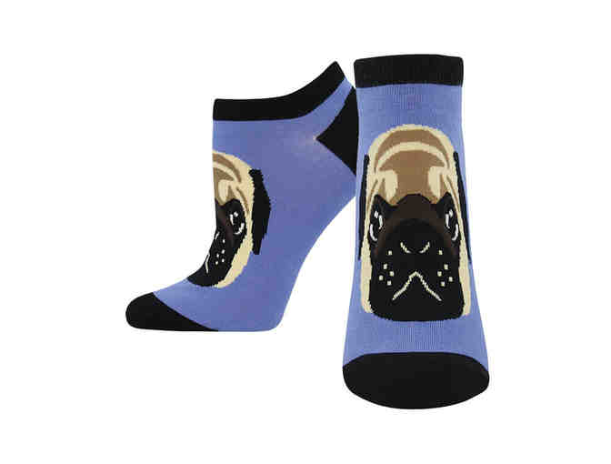 Novelty Socks - 'Pug Lyfe' - Fits Women's Shoe Size 5-10.5