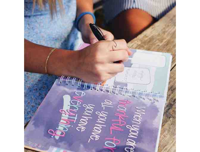 Gratitude Finder Journal - Gingham Navy