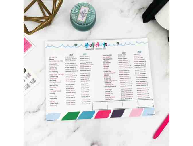 Monthly Desk Calendars - Through June 2022