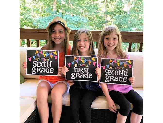 School Keepsake Kit, Gratitude Finder, and Chore Chart - Pastel Dots/Girl Superhero