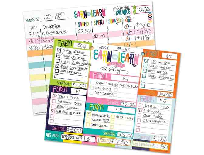 School Keepsake Kit, Gratitude Finder, and Chore Chart - Pastel Dots/Girl Superhero