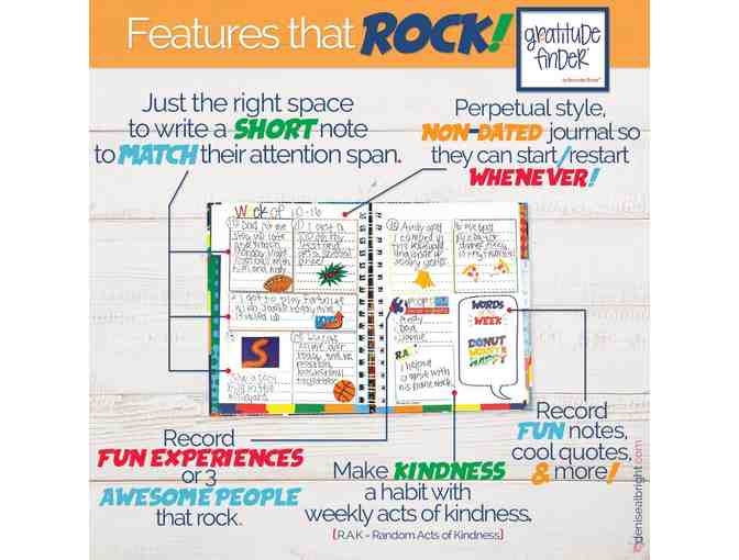 School Keepsake Kit, Gratitude Finders, and Chore Chart - Primary Stripes/Boy Superhero