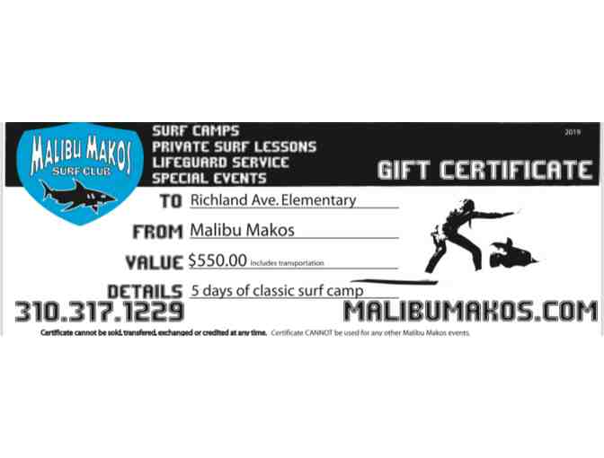 Malibu Makos- Surf Camp
