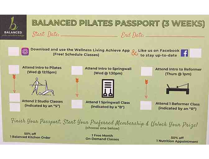 Balanced Pilates Passport