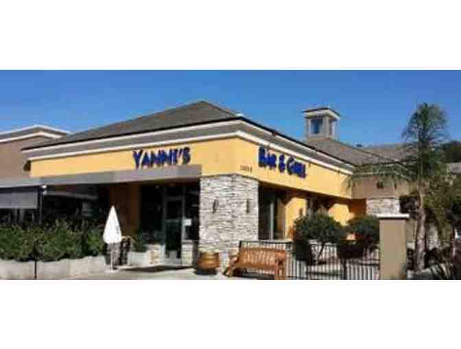 Yanni's Bar & Grill - $25 Gift Certificate