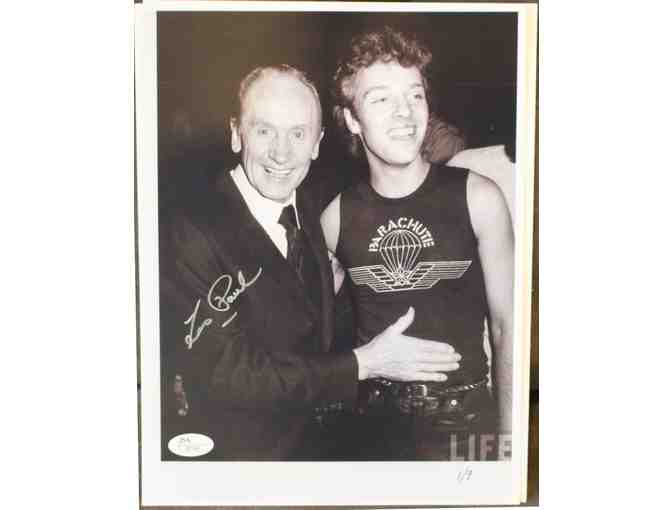 Autographed Photo of Les Paul and Peter Frampton