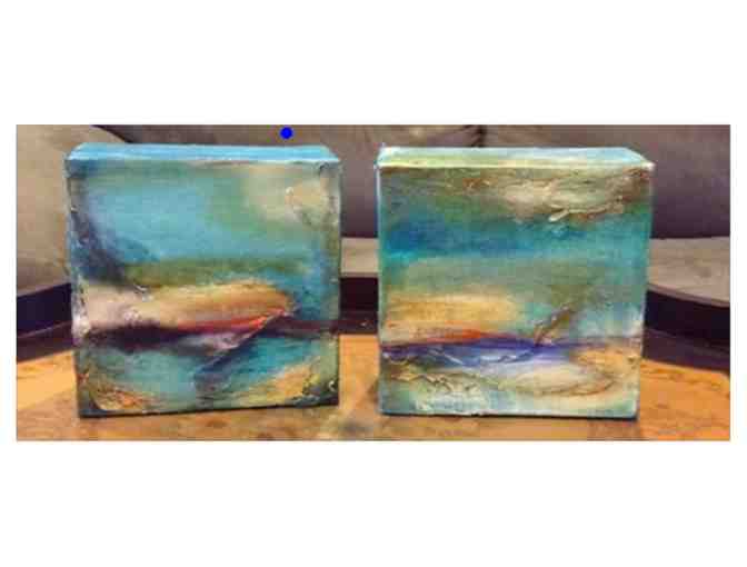 Set of Three Artwork: Mixed Media and Oil Paintings