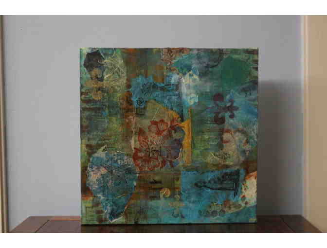 Set of Three Artwork: Mixed Media and Oil Paintings
