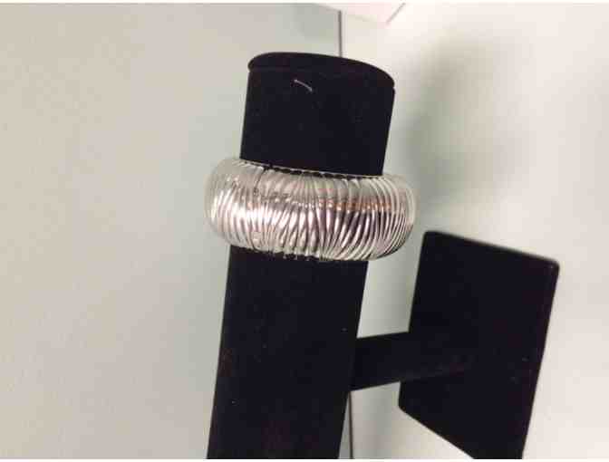 Monica Rich Kosann Geometric Patterned Cuff Bracelet