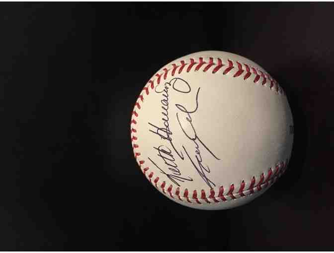 M-E-T-S! Keith Hernandez & Jerry Seinfeld Autographed Baseball and Game Tickets!