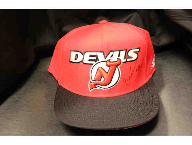 Devils Hat & Puck Signed by Kevin Weekes