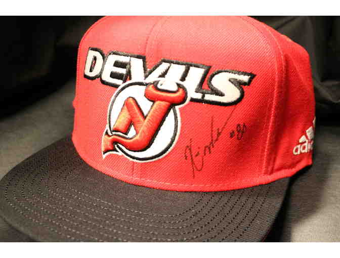Devils Hat & Puck Signed by Kevin Weekes