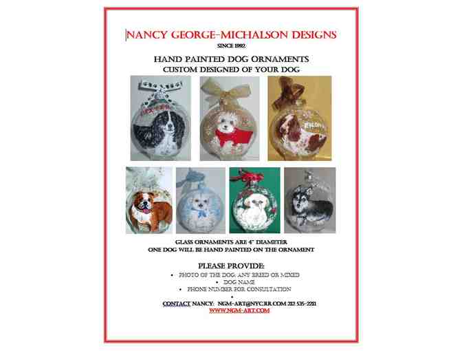 Personalized Hand-crafted Dog Ornament