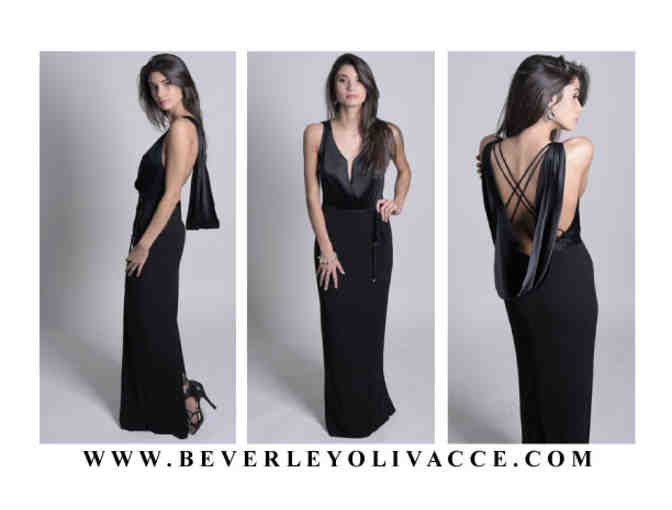 Baroness Draped Back Gown by Beverley Olivacce with Custom Fitting - Photo 3