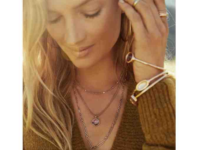 Kendra Scott Rose Gold Necklace & Earring Set