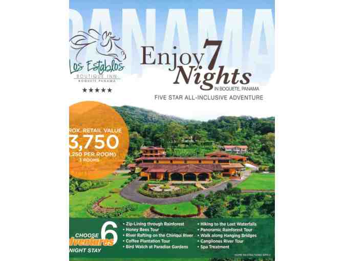 7 nights at Los Establos Inn Panama