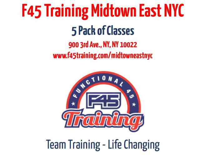 F45 Fitness Midtown East- 5 Pack classes