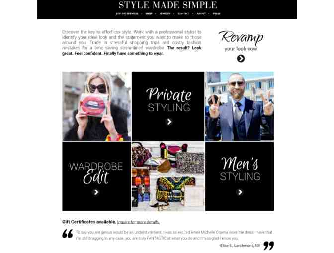 Two hours of Complimentary Closet Editing and/or Wardrobe Consultation