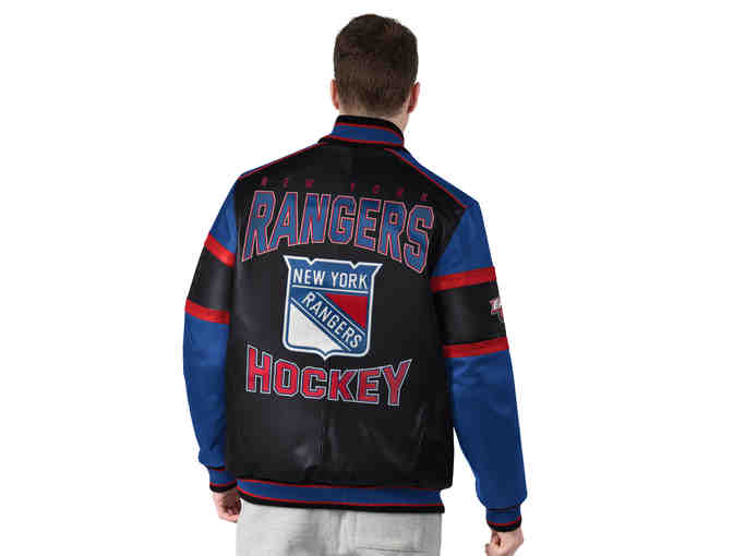 GIII by Carl Banks New York Rangers Leather Jacket