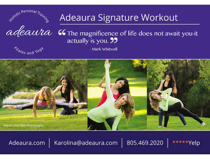 Adeaura - Two One Hour Personal Yoga Training Sessions