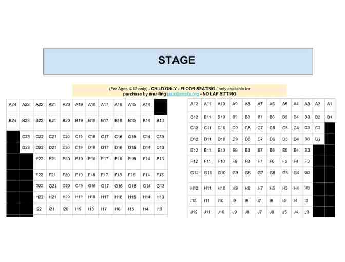 Jaxx ~ FRIDAY ~ January 10, 2020 Performance (4pk) Front Row Seats A1, 2, 3 & 4