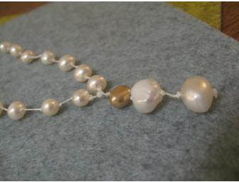 One-of-a-Kind Katrina Blumenstock - Pearl Necklace with Gold Plated Clasp