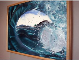 One of Two Original Danita Cole Encaustic Paintings