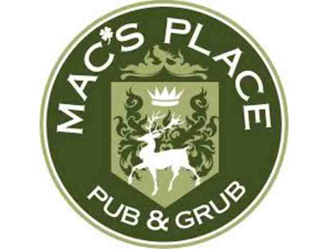 Mac's Place Pub and Grub $150