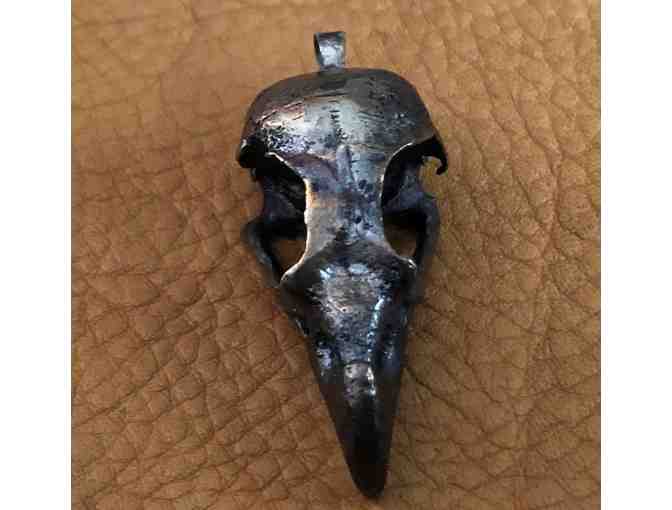 Bronze Osprey Skull Pendant