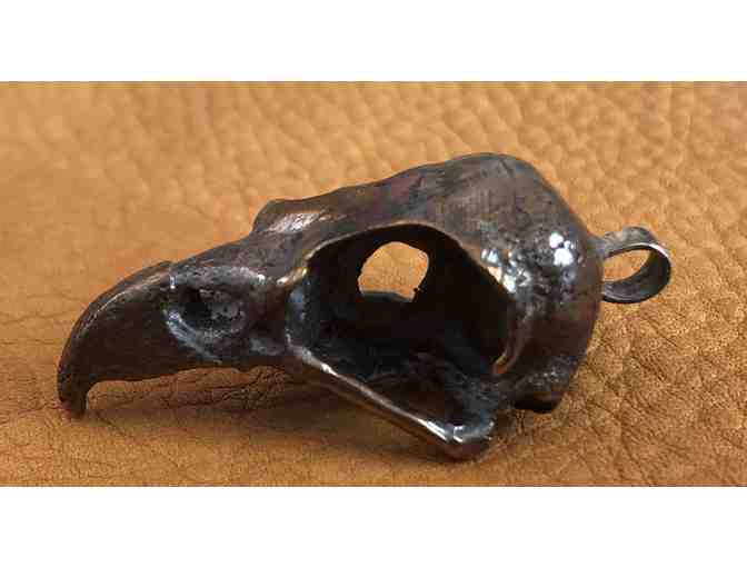 Bronze Osprey Skull Pendant