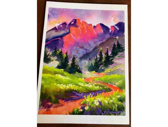 Sunset Over Mosquito Pass Matted Print and Greeting Cards