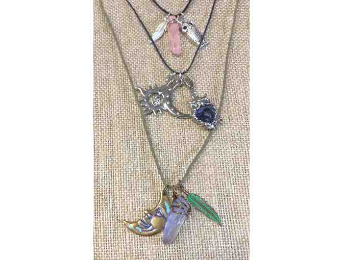 Three Spirit Necklaces with Earrings