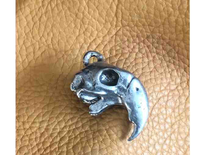 Macaw Skull Pewter Pendant