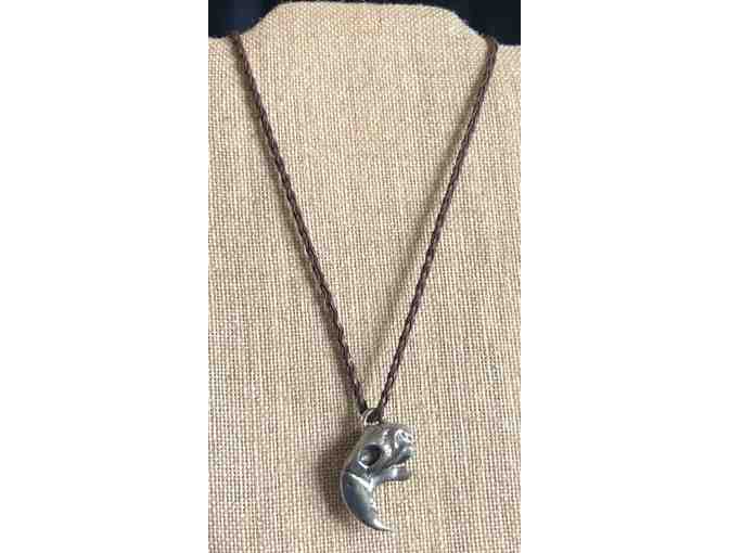 Macaw Skull Pewter Pendant