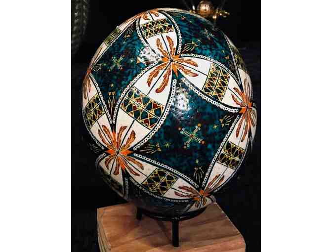 Raptor Ukrainian Pysanka Ostrich Egg