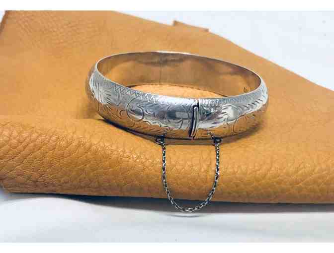 PREMIER - Hand Engraved Silver Bracelet