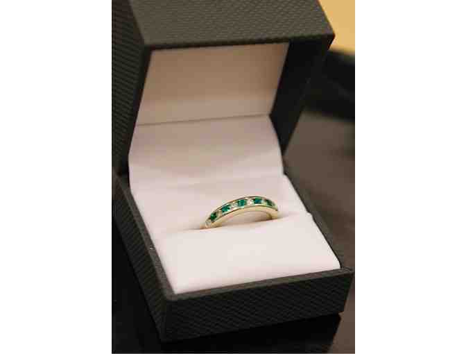 14K Emerald & Diamond Ring By Christopher's Fine Jewelry